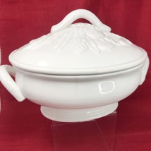 ELIOS Oeramiche Artistiche LARGE Lidded Veggie Serving Ceramic Bowl ITAL... - £46.42 GBP