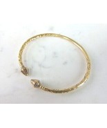 Vintage Estate 14K Yellow Gold Cuff Bracelet 21.3g E5037 - €2.215,19 EUR