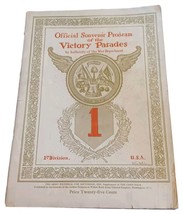 Official Souvenir Program of the Two Victory Parades 1st Division – Sept... - $29.65