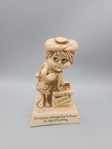 Vintage Russ Berrie Figurine THE KITCHEN IS CLOSED I&#39;M SICK OF COOKING 1977 - $9.85