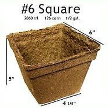 CowPots #6 Square Pot - 108 pots - £99.59 GBP