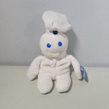 Pillsbury Doughboy Beanie Bean Bag 8&quot; Plush Doll 1997 Dough Boy With Tag... - £7.94 GBP