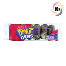 Full Box 10x Pack Dolly Madison Bakery Donut Gems Frosted Mini Donuts 3oz - £23.06 GBP