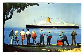 T S Bremen Postcard Caribbean Cruise North German Lloyd Lines  - $17.80