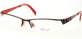 Nouveau Kaos KK211 Col.1 Lunettes Noires/Rouges Monture Métallique 51-16-135mm - £58.81 GBP