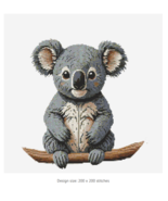 Cute Baby Koala Australian Animal Cross Stitch PDF Pattern Keeper Compat... - $6.00