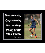 Carli Lloyd Inspirational Wall Art Gift Soccer Daughter Motivation Quote... - £18.08 GBP+