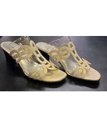 Life Stride Swirl  Beige  Open Toe Heeled Sandals Size 7 - $21.33