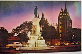 Brigham Young Monument, Salt Lake City, Utah Postcard - $4.95
