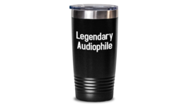 Audiophile Tumbler Gift for DJ Travel Coffee Cup Retro Music Lover Gift Musician - £22.53 GBP+