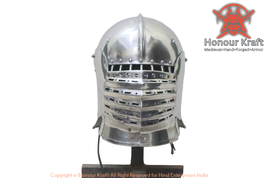 helmet armor, medieval steel combat interlocking historical medieval Max... - $471.55