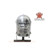 helmet armor, medieval steel combat interlocking historical medieval Max... - £371.07 GBP