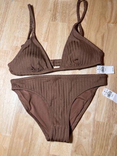 XS Aerie Women’s 2 Piece Bikini Swimsuit In Brown BNWTS - $19.99