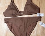 XS Aerie Women’s 2 Piece Bikini Swimsuit In Brown BNWTS - £19.97 GBP