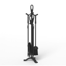 5 Pieces Fireplace Tool Set Fireplace Accessories with Poker-Black - Col... - $1,772.69 MXN