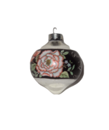 VINTAGE HALLMARK &quot; LOVE GROWS&quot; GLASS ORNAMENT 1988 CLASSIC TEARDROP SHAPE - $9.50