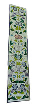 Vintage Tunisian Ceramic Tile 12&quot; x 60&quot;  Art Floral Birds - $215.00