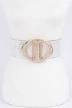 New Rhinestone Metal Buckle Plus Size Transparent Belt - $26.00