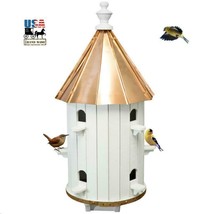 30&quot; BIRDHOUSE CONDO - 10 Room Genuine Copper Roof Bird House Amish Handm... - $289.97