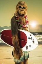 Star Wars Poster Chewbacca Surfing Shot Surf Board - $497.38 MXN