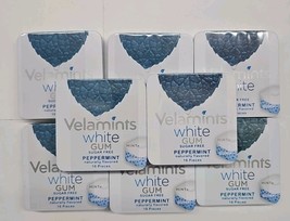 Velamints Sugar Free Gum Peppermint Pack of 8 Tins 16 pc per Tin White 0... - $44.54