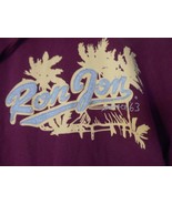 Burgundy Ron Jon Surf Shop Logo Pullover Hoodie Sz L - $28.79