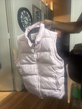 Women&#39;s Esprit Outerwear pink Winter Down  sleeveless Jacket Size medium - $14.85