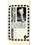 1972 Yellowstone National Park Advertisement Wyoming Outdoors Vintage F6K - $28.01 CAD
