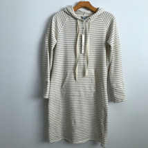 Calson Tunic Dress XS Stripe Long Sleeve Thumb Holes Pullover Knit Hoode... - $17.49