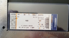 Muse - Us Airways Center Phoenix, Arizona 04/09/2010 Unused Whole Concert Ticket - £15.98 GBP