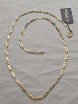 Vintage Givenchy Bijoux Paris 16&quot; Double-G Logo Necklace w 4-G Logo Hang Tag NOS - £53.47 GBP