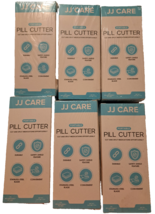 Lot of 6 JJ Care Portable Pill cutter Stainless Steel Blade Safety Shiel... - $25.69