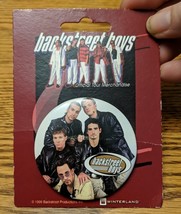 Vtg Backstreet Boys Winterland Pin Button 1999 Official Tour Merchandise 2.25&quot;W - £8.89 GBP