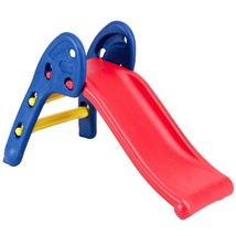 2 Step Children Folding Plastic Slide  - Color: Red - $131.49