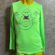 Slimer Ghostbusters Sivvan , neon green unders scrubs, long T-shirt, size M - $11.30