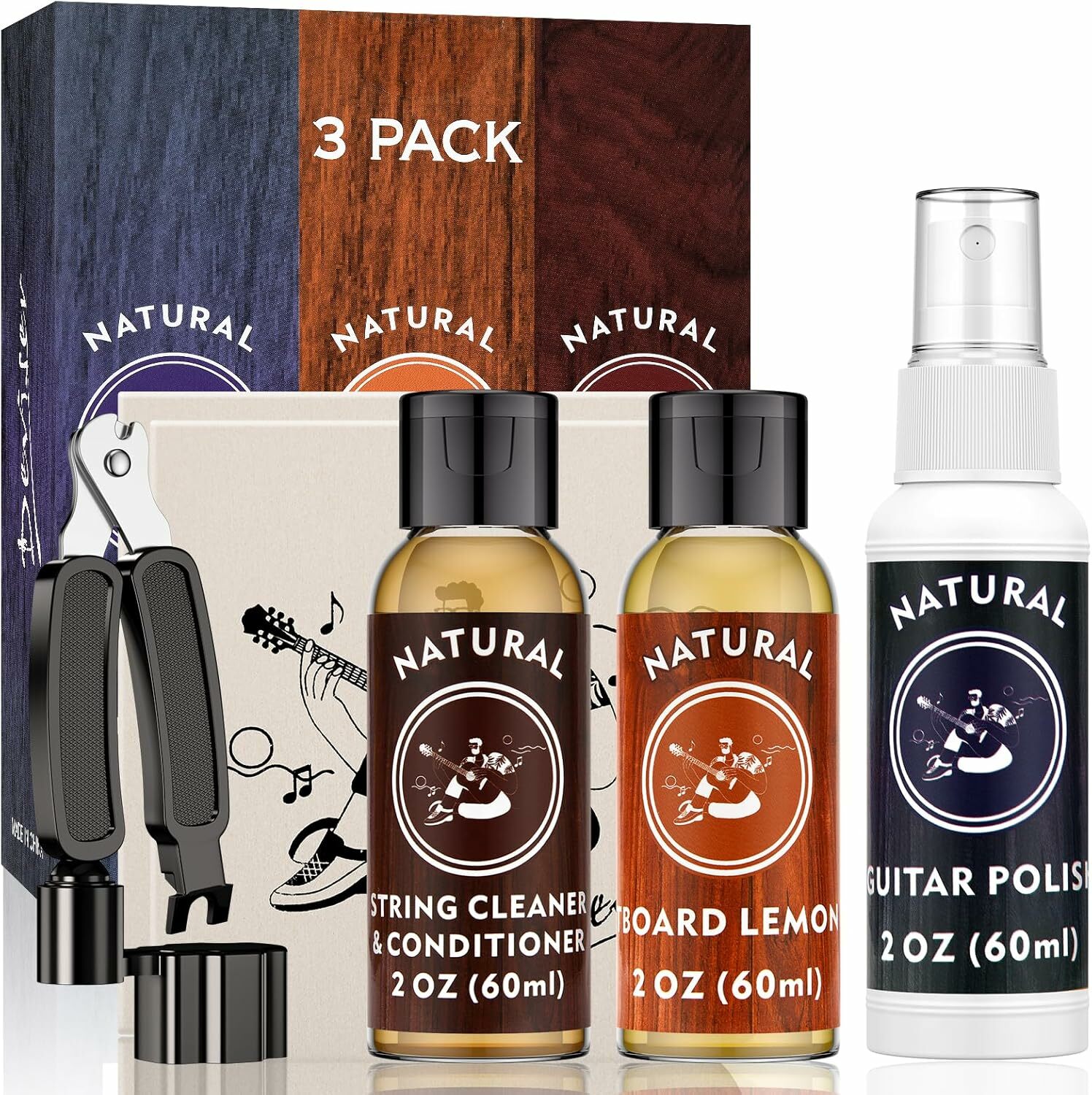 Deviser Guitar Cleaning,All In One Kit,Fretboard Lemon Oil,Polish,Guitar - $33.92