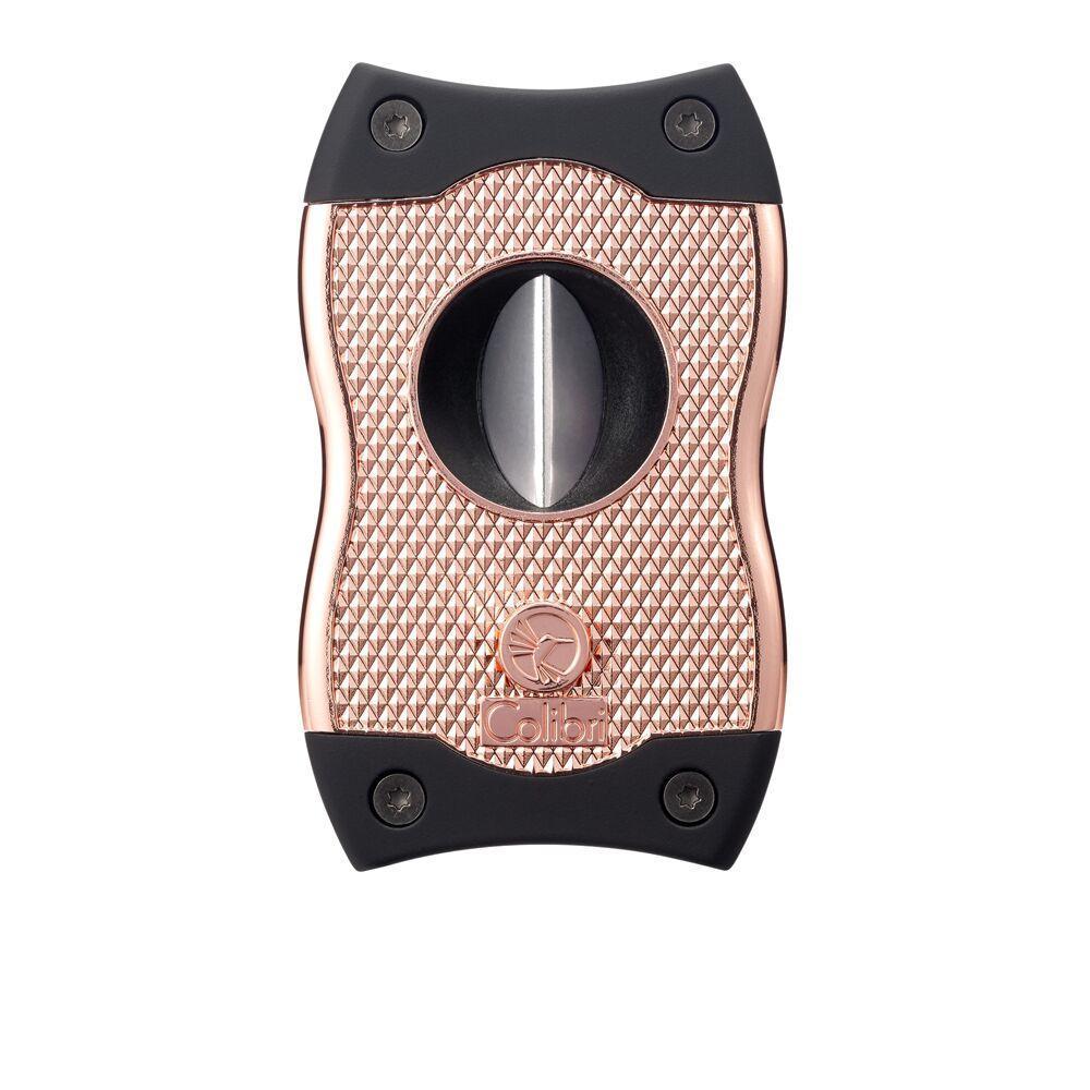 Colibri SV-Cut Two-In-One Cigar Cutter Rose Gold/Black  - CU600T5 - $89.00