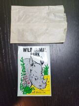 Hanco 17167 #1 San Diego, CAL Wild Animal Park VTG Luggage Water Decal S... - $29.07