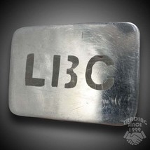 LBC Vintage Belt Buckle Metal Silver Color - $9.10