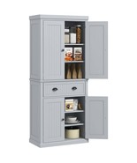 HOMCOM 72&quot; Kitchen Pantry: 4 Doors, 3 Shelves - $623.61 CAD