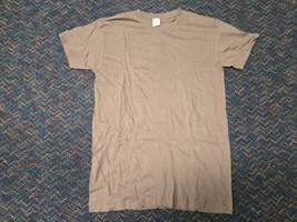 VTG OLYMPIC MILLS Brown Army Military Marines PT T-Shirt Deadstock Singl... - $21.38