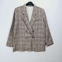 Anthropologie Maeve Blazer Oversized Double Breast Brown Size UK 14 NEW - £37.49 GBP