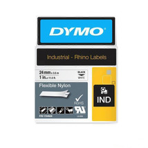 Dymo Industrial Rhino Labels 24mm (White) - Flexible Nylon - $70.87 CAD