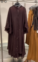 ZARA BNWT 2025. BROWN FLOWING MAXI DRESS BOHO. 5919/608/700 - $160.00