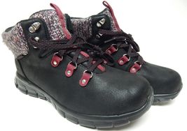 Skechers Synergy Pretty Hiker Sz 7.5 M EU 37.5 Womens Leather Winter Boo... - $36.53 CAD