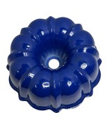 Vintage Nordic Ware Formed Bundt Pan 12Cup Navy Cobalt Blue Retro Kitchy... - $21.95 CAD