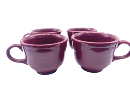 Fiesta Retired Red Burgundy Cinnabar Coffee Cafe Tea Mug Cup Fiestaware ... - £28.52 GBP