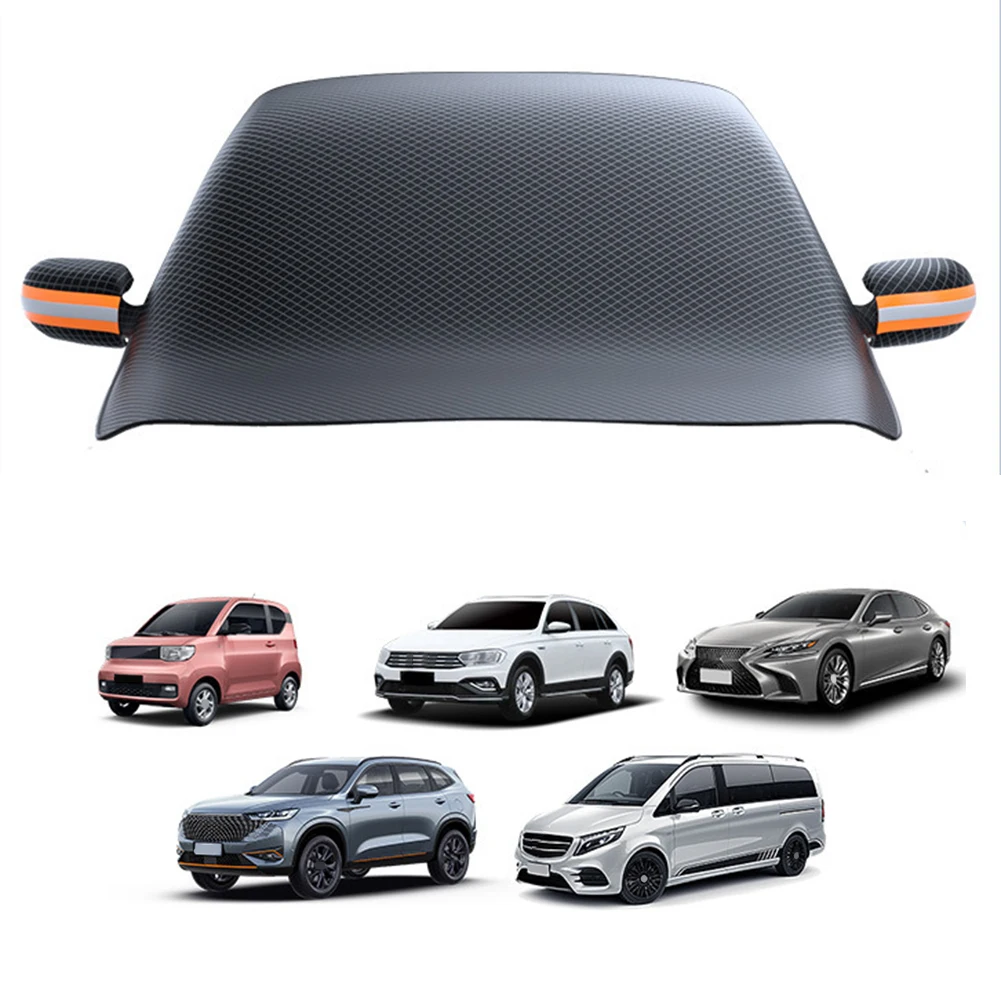 Magnetic Car Snow Covers Front Windshield Ice Frost Guard Sun Protection Outdoor - £20.20 GBP