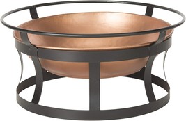 Safavieh Outdoor Collection Bonaire Fire Pit, Copper And Black - £157.04 GBP