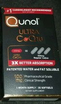 1 - Qunol Ultra CoQ10 Dietary Supplement 100 mg 30 Softgels (G7) - £16.96 GBP